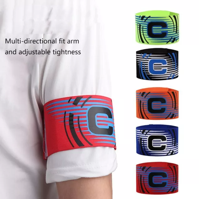 Elastic Soccer Arm Band Adjustable Soccer Captain Armband Football Armband