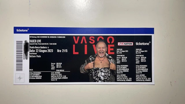 Biglietto Concerto Vasco Rossi Palermo 22 giugno 2023
