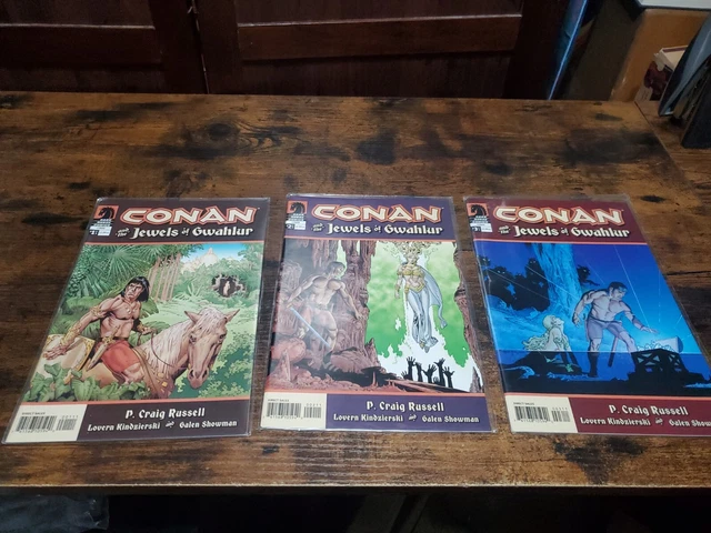 Dark Horse 2005 CONAN JEWELS OF GWAHLUR Comic Book Issues #1 2 3 Complete Series