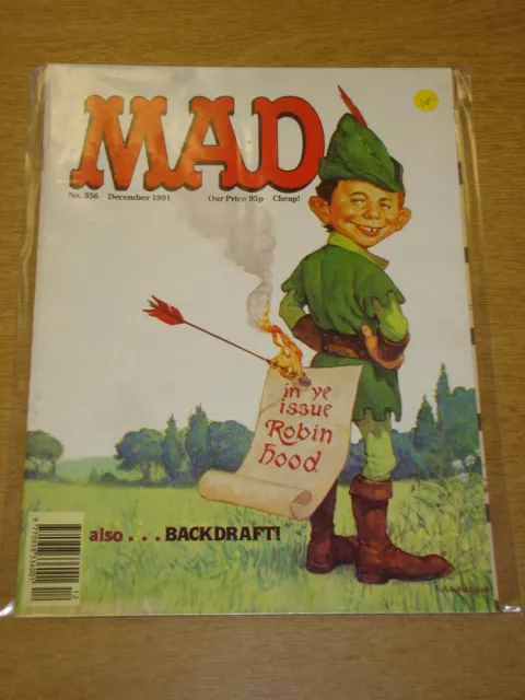Mad Magazine #356 1991 Dec Vf Thorpe And Porter Uk Magazine Robin Hood