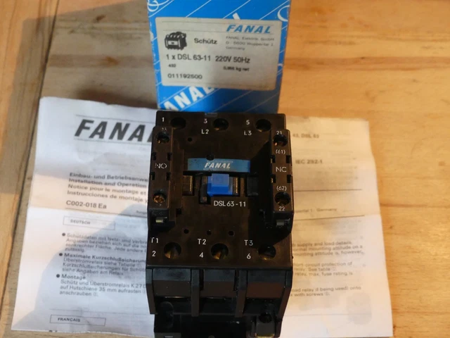 Fanal/Metzenauer&Jung 1 pezzo DSL63-11 protezione principale