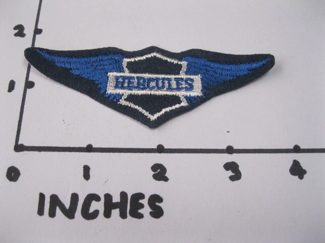 Hercules Wings Blau Motorrad Deutsch Aufnäher Abzeichen Retro 70Er 80Er Jahre Nähen Aufbügeln