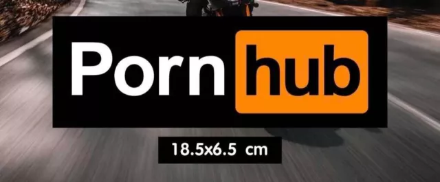 18.5X6.5 cm PORNHUB STICKER MOTORBIKE CAR DECO