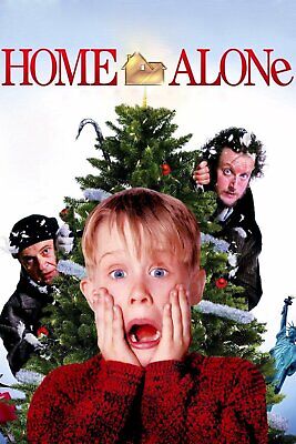 CHRISTMAS Home Alone Movie Film Cinema Print Poster Wall Art Picture A4 +