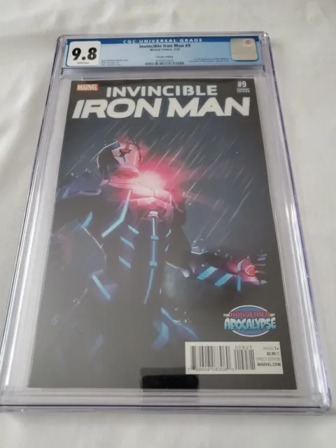 Invincible Iron Man #9 Cgc 9.8 White 2016 Turcotte Variant 1St Riri Williams