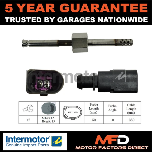 Capteur Température échappement 6651500658/0758/1058 - Compatible SsangYong Kyron, Rexton II, Actyon Sports 2.7L
