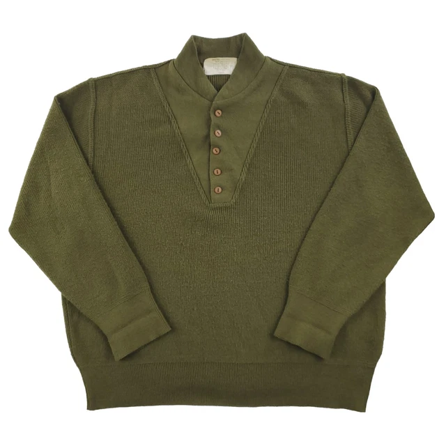 WORLD WAR II Era Vintage Sweater High Neck US Military 1940s Jeep WW2 ...