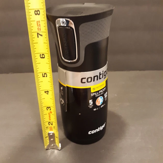 NEW Contigo Autoseal Spill-proof Travel Mug West Loop 2.0 16oz Black  Insulated 10