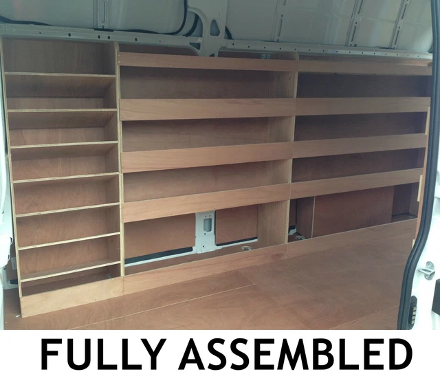 FORD TRANSIT JUMBO Van Shelving Racking L4 Plywood System Case Storage