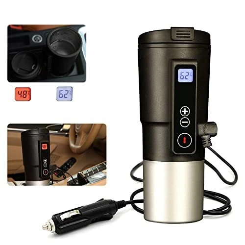 Smart Temperature Control Travel Coffee Mug BUKEYUQIU Electric heated Travel ...