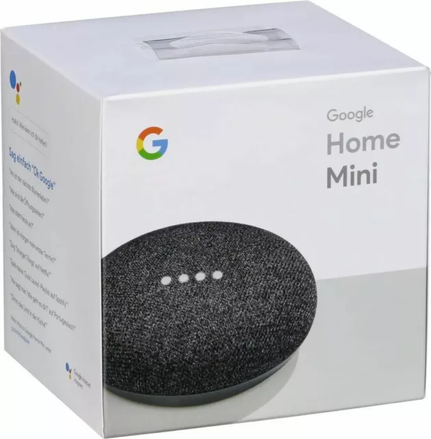 Haut-parleur intelligent Google Home Mini avec Google Assistant charbon de bois flambant neuf scellé