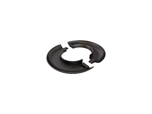Crimson Av Cae Decorative Escutcheon Plate, Black, Clamps Around 1.5" Npt Pipe,