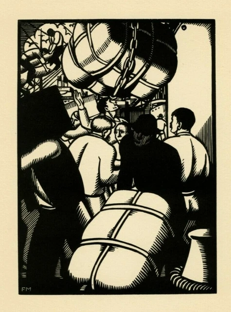 Gravure Sur Bois Originale – Frans Masereel (1889-1972), Inspirée De Maupassant