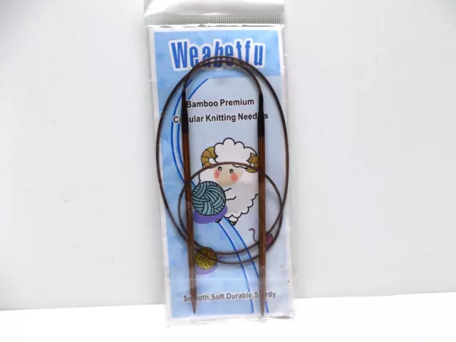 Weabetfu Bamboo Premium Circular Knitting Needle 32" Size US 6 / 4.00mm