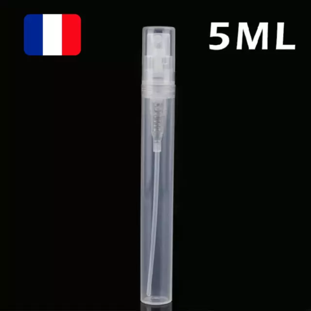 ✅ Lot de 2 Mini Vaporisateur Parfum Flacon Vide Spray Cosmétique Transparent 5ml 2