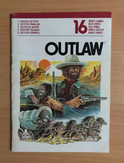 ATARI 2600 - OUTLAW - Instruction Manual