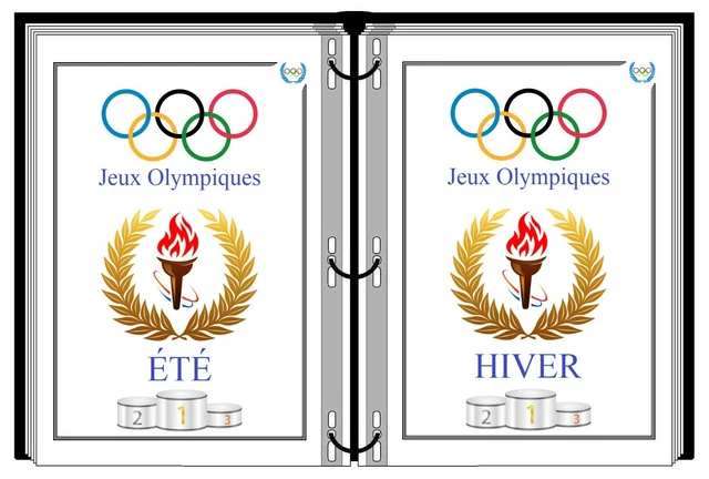 ALBUM DE TIMBRES à imprimer soi-même JEUX OLYMPIQUES été et Hiver EUR