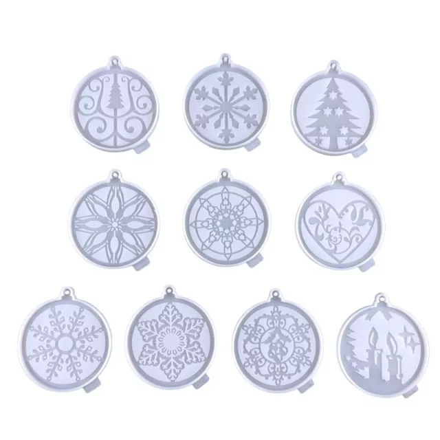 Keychain Pendant Silicone Mold Crystal Epoxy Resin Casting for DIY Crafts