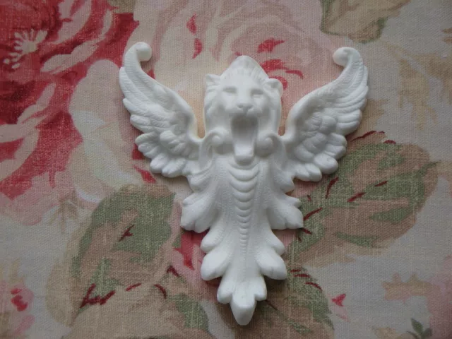New! French Griffin Lion and Acanthus Center Architectural Furniture Applique