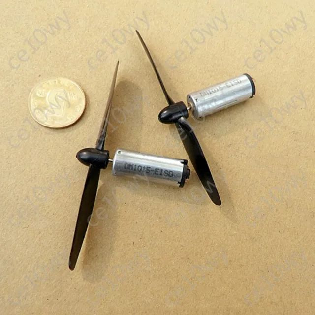 1 Pair DC Motor 3V-6V 15000RPM Micro Electric Motor with CW CCW 75mm Propeller