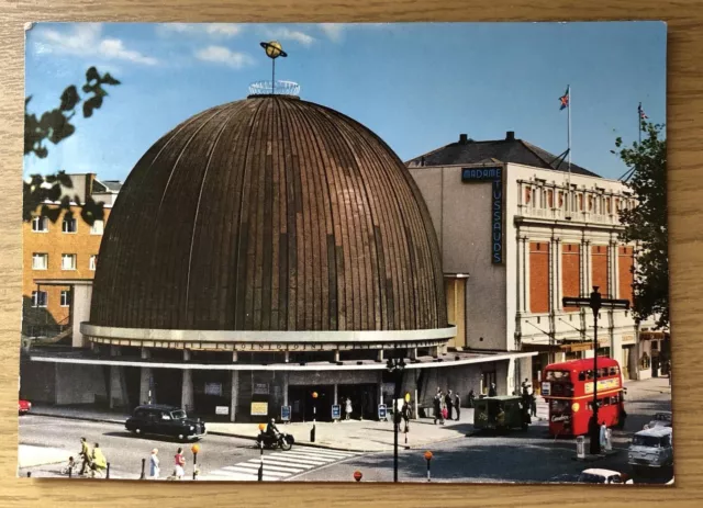 Planetarium London, vintage postcard