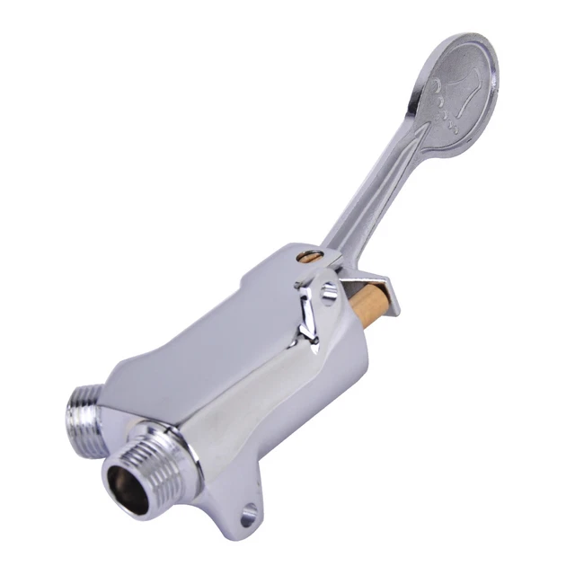 Sale Copper Single Water Tap Faucet Basin Floor Foot Pedal Control Valve Switch