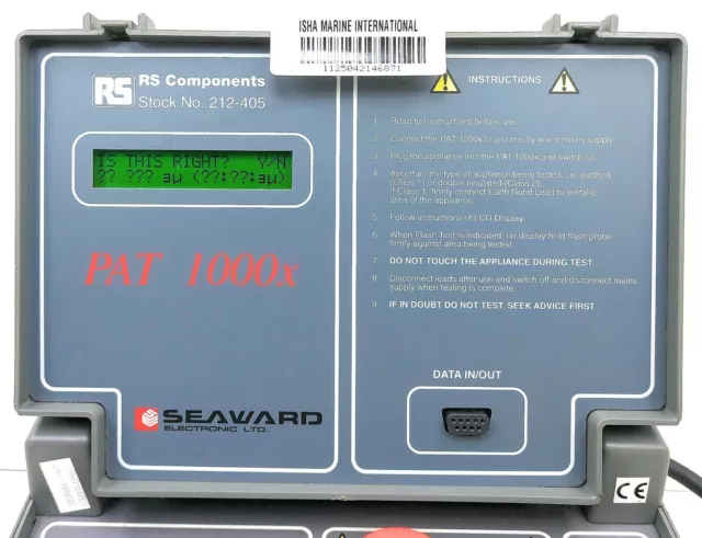 Rs Seaward Electronic Pat 1000x Rs Composant 212-405 2