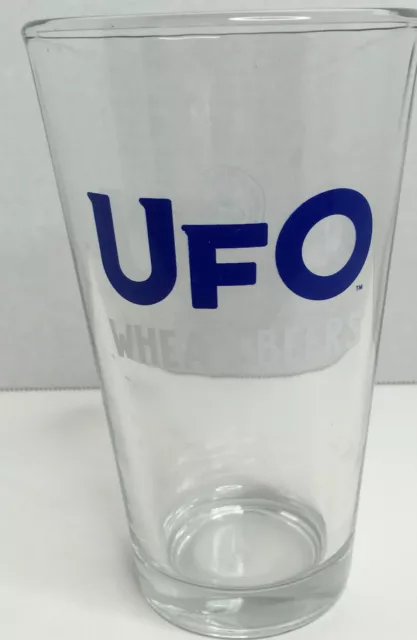 UFO Hefeweizen "Flavor Adventures Departing Daily" Harpoon Brewery Beer Glass