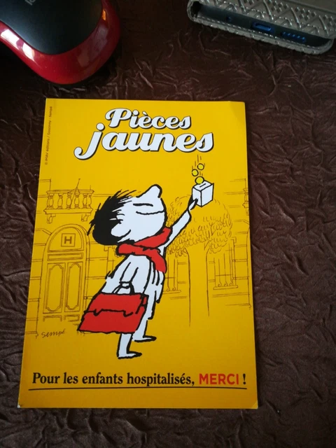 LE PETIT NICOLAS by SEMPE Postcard Yellow Coins.