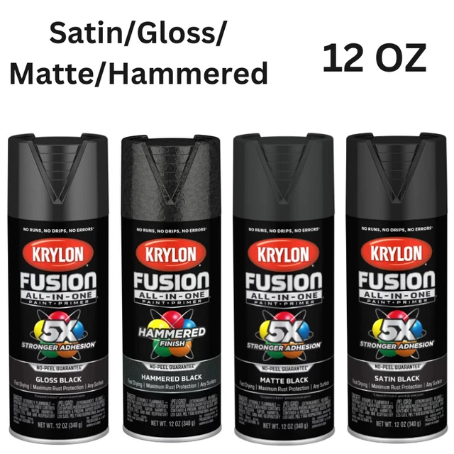 KRYLON FUSION ALLINONE Spray Paint, Satin, Gloss, Matte,Hammered