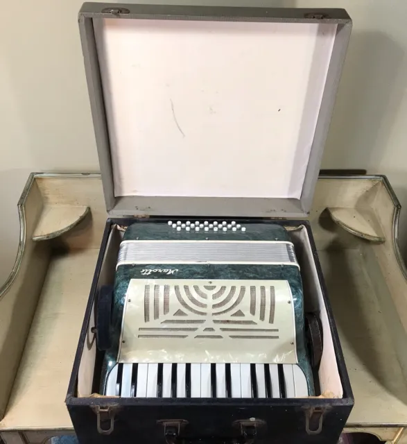 Vintage Marotta Student Child Accordion 24-Bass Buttons 25-Key Made in Italy