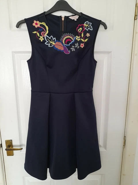 sachin and babi light blue dress Ted Baker Renyina Knit Skater Dress main image 0
