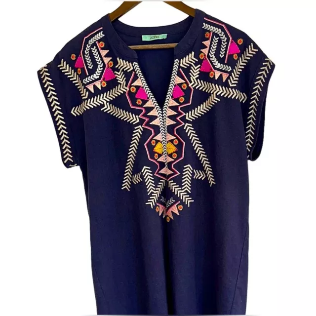 Karlie embroidered Boho top/dress women’s large