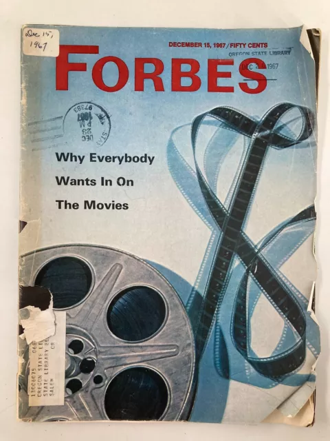 VTG Forbes Magazine December 15 1967 Why Everybody Wants In On The Movies