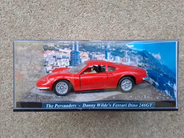 The Persuaders - Code 3 Ferrari Dino 246GT c/w Danny Wilde figure & display case