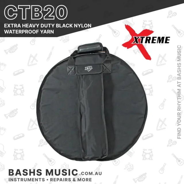 Xtreme 22 Inch Heavy Duty Cymbal Bag In Black