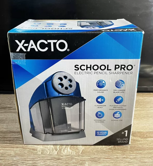 X-Acto Electric Pencil Sharpener, School Pro Break Resistant, School Use