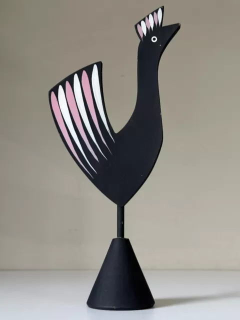 sculpture Suédoise Scandinave Oiseau Vintage Design Années 60