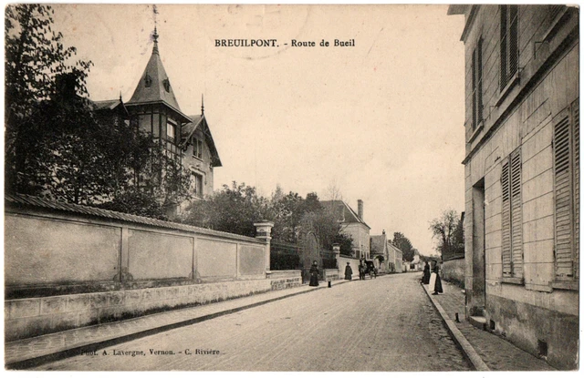 CPA 27 - BREUILPONT (Eure) - Route de Bueil