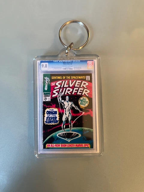 Silver Surfer #1 - CGC Homage - Mini Slab - Key Issue Keychain