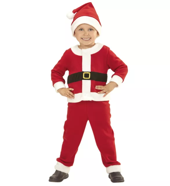 Baby Weihnachtsmann für Jungen Oberteil Hose Mütze Weihnachtsmannkostüm Gr. 110