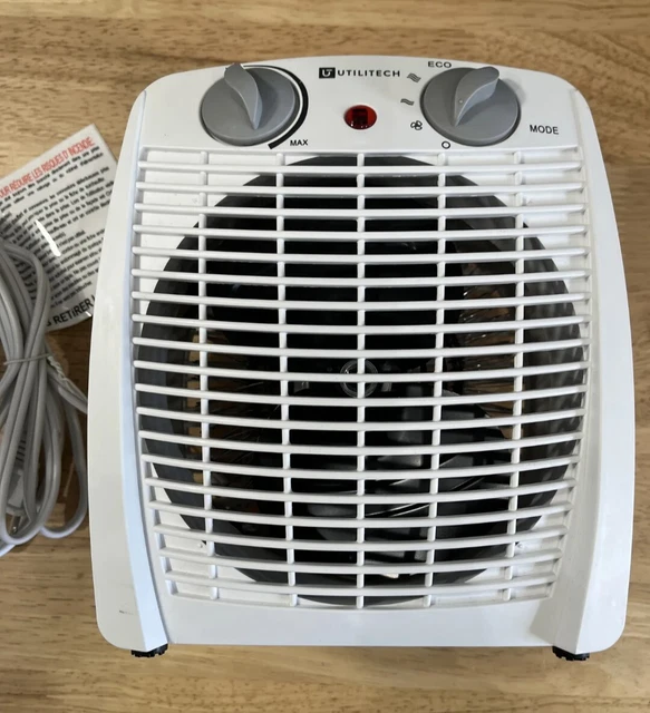 Utilitech 1500-Watt Fan Compact Personal Indoor Electric Fan Forced Heater
