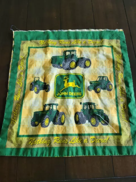 John Deere Pillow Case Cover Fabric Preowned