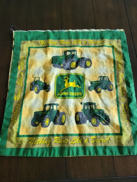 John Deere Pillow Case Cover Fabric Preowned