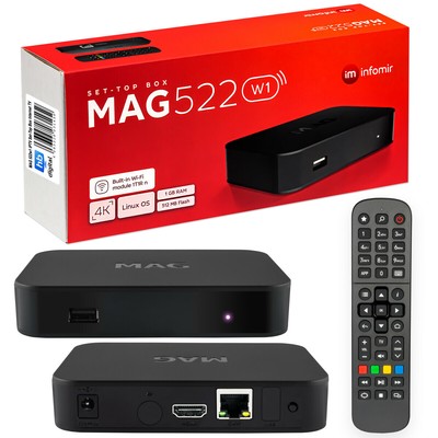 Genuine Infomir mag 522 Wifi W1 MAG Box 522 Infomir dernier modèle neuf mag522 