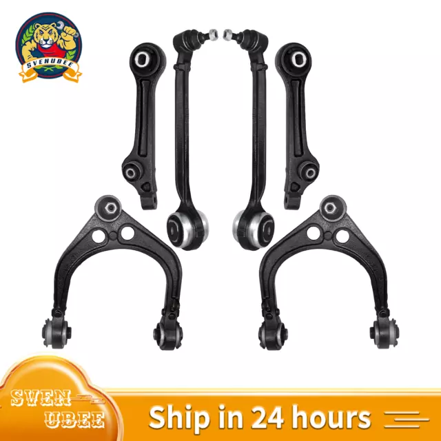 For 2011 2012-2017 Dodge Charger 300 RWD - 6pc Front Upper & Lower Control Arm