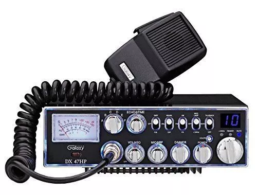 Galaxy DX-47HP 10 Meter Amateur Radio Dual Echo Control AM / FM Microphone Jack