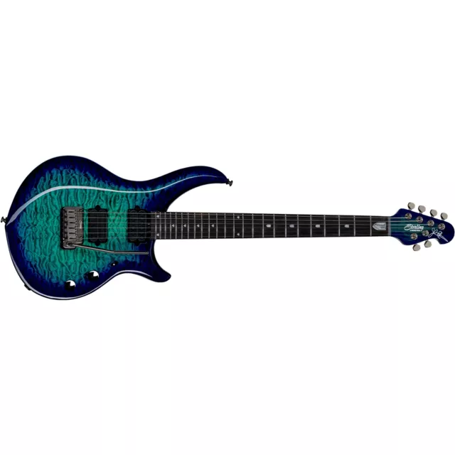 Sterling by Music Man John Petrucci Majesty X DiMarzio Guitar, Cerulean Paradise