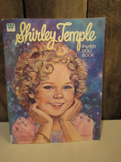 1986 Vintage SHIRLEY TEMPLE Child Actress Paper Doll Book Uncut Clothes PERFECT