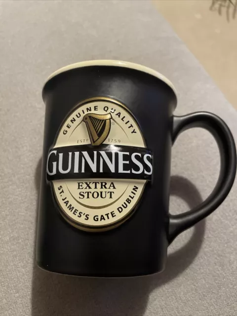 Extra Large Oversized Guinness Mug 3D Logo Extra Stout St James's Gate Dublin